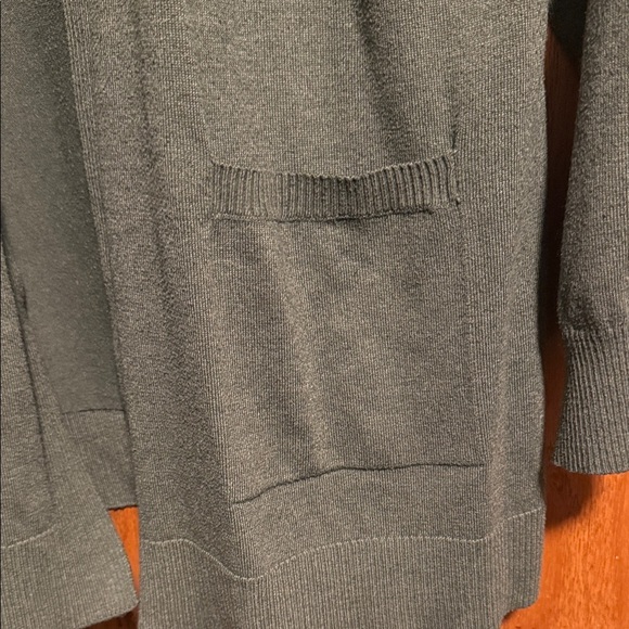 Time and Tru Forest Green Cardigan Sweater - Picture 3 of 5